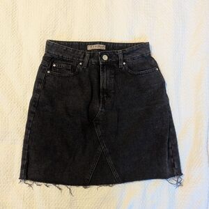 High Waisted Denim Skirt